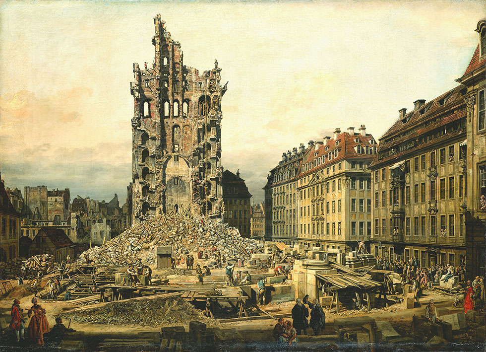 The Demolition of the Ruins of the Kreuzkirche