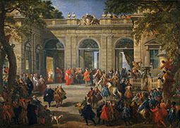 King Charles III Visiting Pope Benedict XIV at the Coffee House of the Palazzo del Quirina