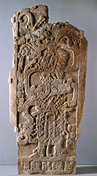 Stela with Queen Ix Mutal Ahaw