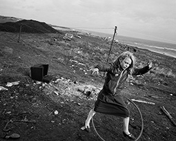 Helen and Her Hula-hoop, Seacoal Camp, Lynemouth, Northumberland