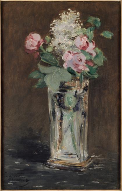 Flowers in a Crystal Vase