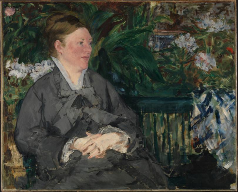 Madame Manet in the Conservatory