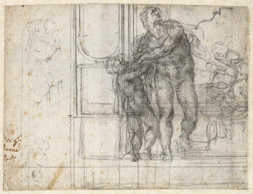 Aeneas with Ascanius, Summoned to Leave Dido; Architectural Studies
