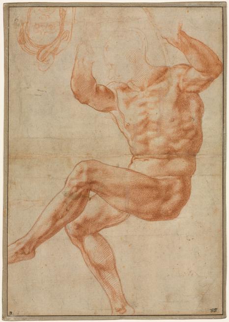 The Nude Youth over the Prophet Daniel