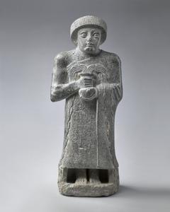 Statue of Prince Gudea with a Vase of Flowing Water